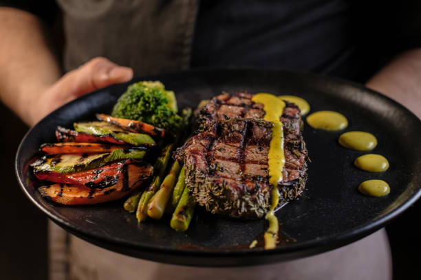 carne y verduras a la barbacoa