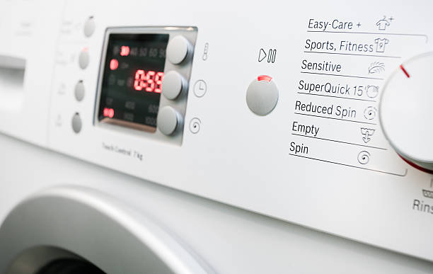 panel de control de lavadora