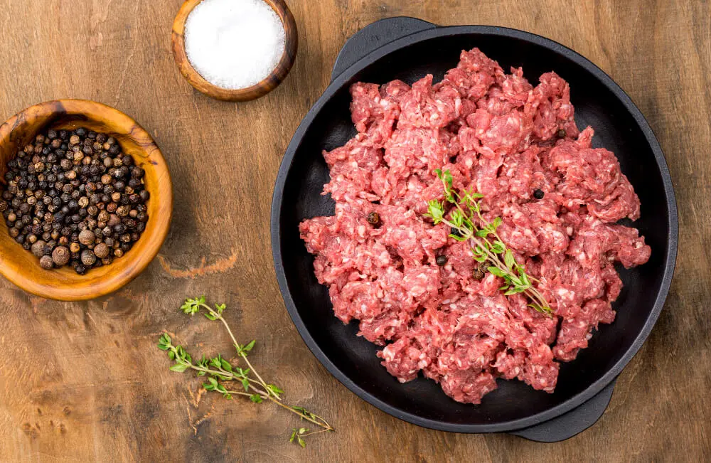 picadora de carne en casa
