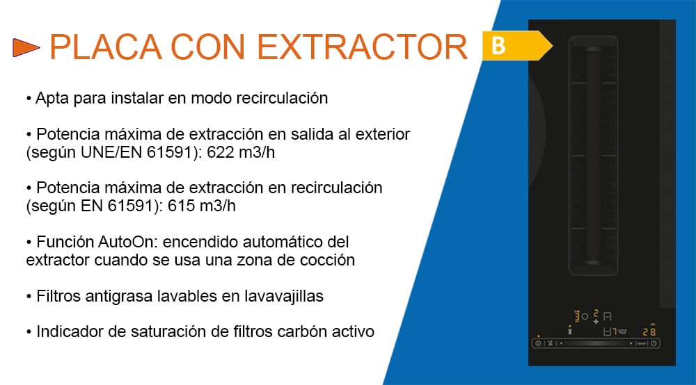 placa con extractor placa con extractor