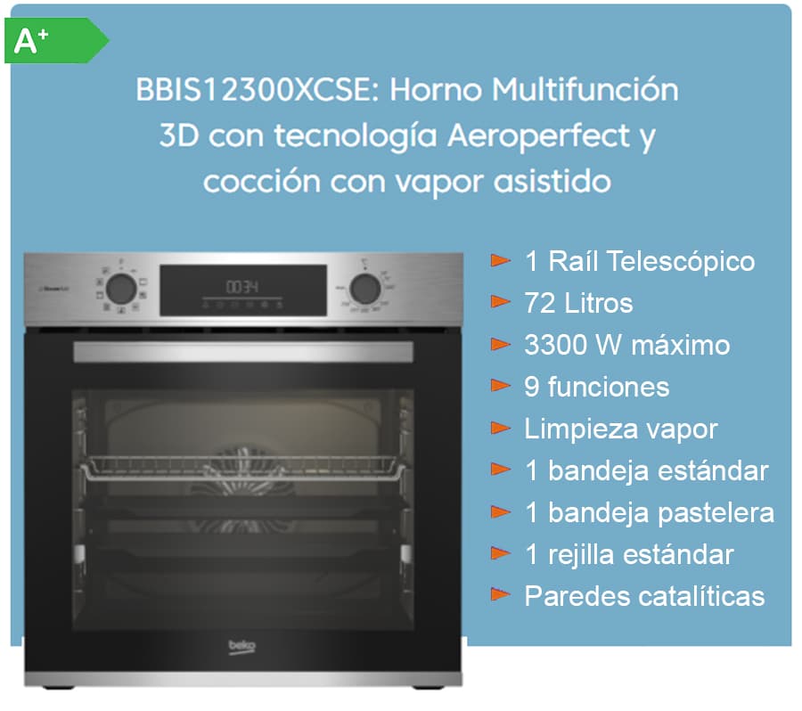 Horno Beko BBIS12300XCSE · Comprar ELECTRODOMÉSTICOS BARATOS en