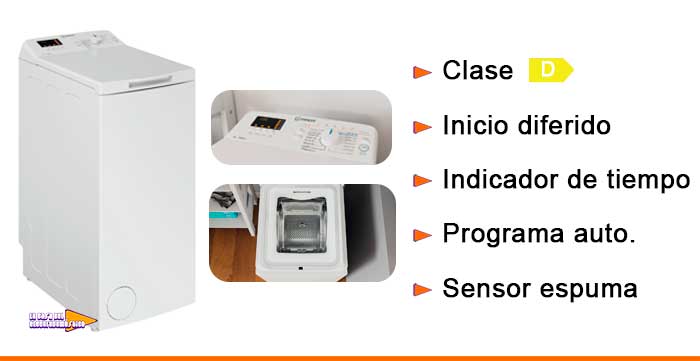 caracteristicas indesit BTW S60300 SP/N caracteristicas lavadora indesit BTW S60300 SP/N