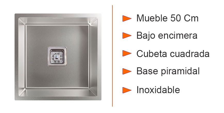 Fregadero Cata CB 40-40 P R10 Fregadero Cata CB 40-40 P R10