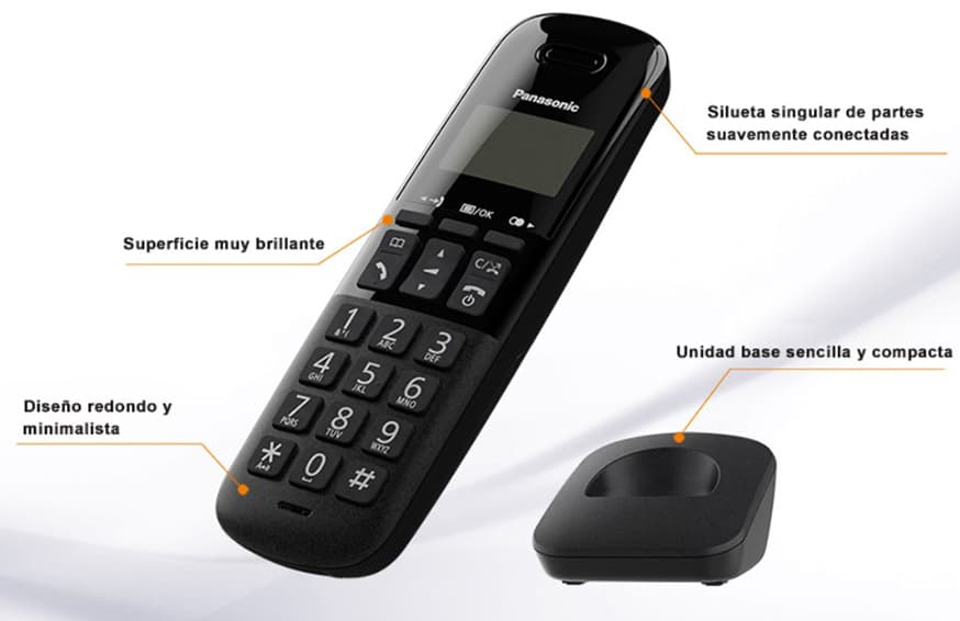 Panasonic KX-TGB613SPB - Tres teléfonos inalámbricos en color negro ·  Comprar ELECTRODOMÉSTICOS BARATOS en lacasadelelectrodomestico.com