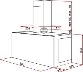 Teka 40487400 - Campana DHI 90 Panelable 90 Cm Iluminación LED