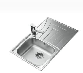 Teka 10120087 - Fregadero Universo 1C 1E 79 Reversible Mueble 45 Cm