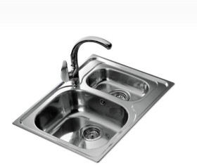 Teka 10120090 - Fregadero Universo 1 1/2 C Mueble 60 Cm Inoxidable