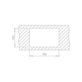 Teka E/800.440 2C - Fregadero Mueble 80 Cm 2 Cubetas Inoxidable