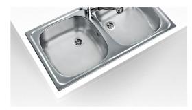 Teka E/800.440 2C - Fregadero Mueble 80 Cm 2 Cubetas Inoxidable