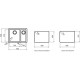 Teka 40143672 - Fregadero Radea 550.370 Blanco 2 Cubetas Mueble 60 Cm