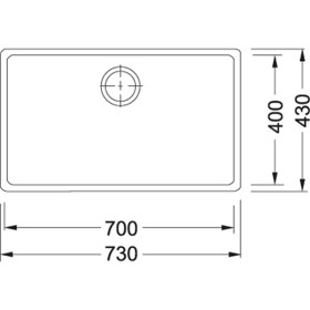 Franke 1220152506 - Fregadero Kubus KBX 110 70 Inoxidable Mueble 80 Cm