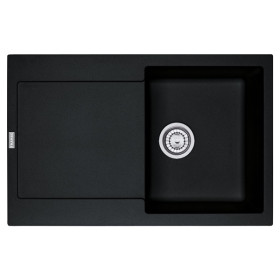 Franke 1140157493 - Fregadero Maris 611 Granito Onyx Reversible