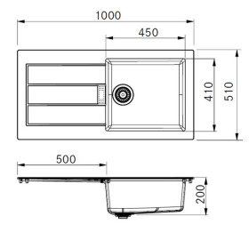 1140280068 - Fregadero Franke Sirius Sid 611-L Tectonite Polar White