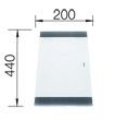 Accesorio Blanco Tabla Cristal 20 Cm. Para Subline