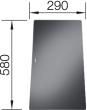 Accesorio Blanco Tabla De Corte Cristal - Statura 580X290