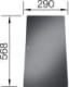 Accesorio Blanco Tabla De Corte Cristal - Statura 568X290