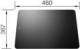 Accesorio Blanco Tabla Corte Cristal Negro Zenar 365X460
