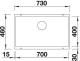 Blanco 518581 - Fregadero SUBLINE 700-U Mueble 80 Cm Café 1 Cubeta
