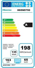 Televisor LED Hisense 65" Smart Tv Wifi 4K HDR Upscaling Ultra HD