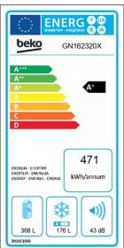 Frigorifico Beko GN162320X Americano No Frost Inoxidable Antihuellas Clase A+