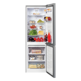 	Frigorifico Beko RCNA320K20PT Clase A+ Look Inox LED Neo Frost 185x60 Cm