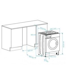 Beko HITV8733B0 - Lavadora Secadora Integrable 8kg lavado 5kg secado · Comprar ELECTRODOMÉSTICOS BARATOS lacasadelelectrodomestico.com