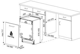 Beko DIN26410 - Lavavajillas Integrado 60Cm 14 Cubiertos Clase F