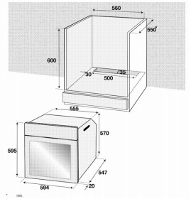 Horno Multifunción Beko BIR15500XGMS Clase A -20% 13 funciones