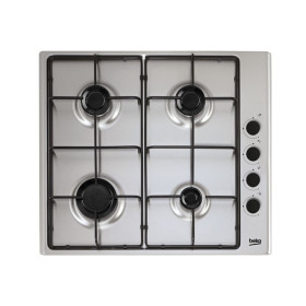 Beko *DISCONTINUADO* HIZG64102SX - Placa de gas Natural 60 cm 4 fuegos Metal Inox