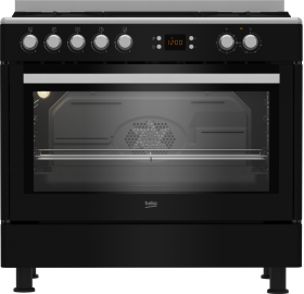 GM 15310 DB: Cocina Mixta Semi Profesional Horno Multifunción & placa 5 fuegos con wok