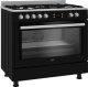 GM 15310 DB: Cocina Mixta Semi Profesional Horno Multifunción & placa 5 fuegos con wok
