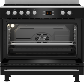 GM 15310 DB: Cocina Mixta Semi Profesional Horno Multifunción & placa 5 fuegos con wok