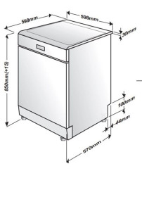 Beko DFN28422X - Lavavajillas 60Cm 14 Servicios Clase A++ Inox