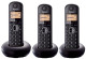 Panasonic KXTGB213SPB - Trío Teléfono Inalámbrico Color Negro