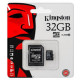 Tarjeta de memoria Micro-SD Kingston de 32gb
