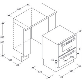 Horno + Lavavajillas Candy DUO 609 X Inox Clase A 59.6 x 90 cm