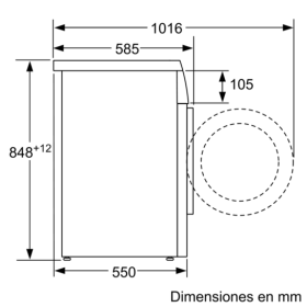 Siemens WU12Q48XES - Lavadora de Clase A+++ 8 Kg. 1.200 r.p.m. Acero Inox.