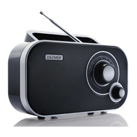 Radio Denver TR54BLACKMK3 Portátil Negra Am/Fm Antena Telescópica