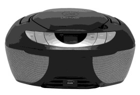 Reproductor CD Denver TCU210 Pantalla LCD Radio Fm Negro