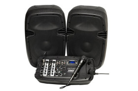 Altavoces con mezclador Denver DJ200 Amplificadores RMS Clase D 100W