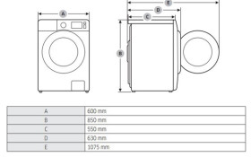 Lavadora Samsung WW90J5355DW EC Ecobubble A+++ -10% 9kg 1200rpm