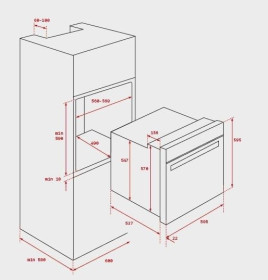 	41560135 - Horno Teka Wish HSB 630 Blanco Multifunción Clase A+