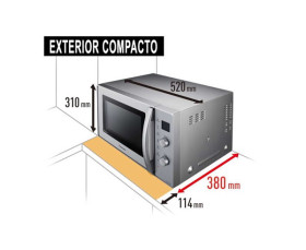 	NNCD575MEPG - Microondas Panasonic Grill 27 Litros 1000W