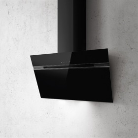 	Elica PRF0101143A - Campana Stripe 90 Cm Decorativa Pared Cristal Negro