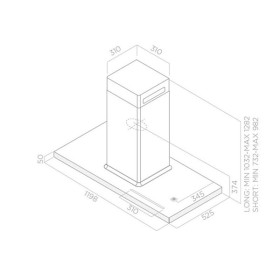 Elica PRF0120967 - Campana Bio Island 120 x 58 Cm Color Blanco + Madera