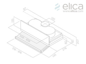 Elica PRF0121107 - Campana Ciak 86 Cm Integrable Acabado Silver