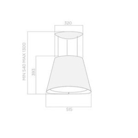 Elica PRF0120352 - Campana Easy Decorativa 50 Cm Negra Clase A