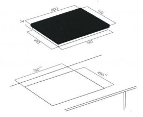 Elica PRF0102888 - Encimera Lien Diamond 805 Negra 80 Cm Flexinducción