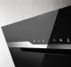 Elica PRF0120209 - Campana Decorativa Majestic Sense 90 cm Vidrio Negro + Inox