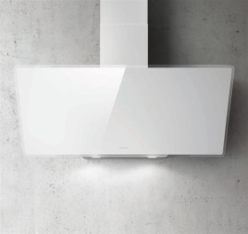 Elica PRF0119828A - Campana Decorativa Shire Vidrio Blanco 90 cm Aspirante